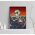 Trendy Skull Graffiti - Poster