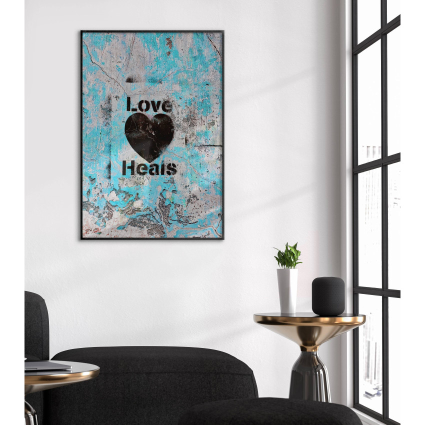 Love Heals - Retro Poster