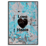 Love Heals - Retro Poster