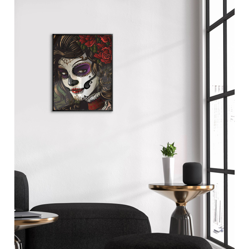 Sugerskull Kvinna - Illustration Poster