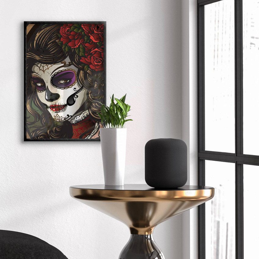 Sugerskull Kvinna - Illustration Poster