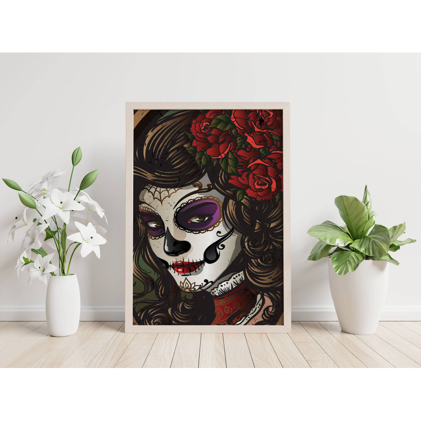 Sugerskull Kvinna - Illustration Poster