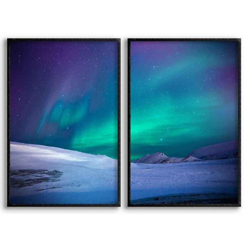 Vackert norrsken & vinter - Poster i tv&aring; delar