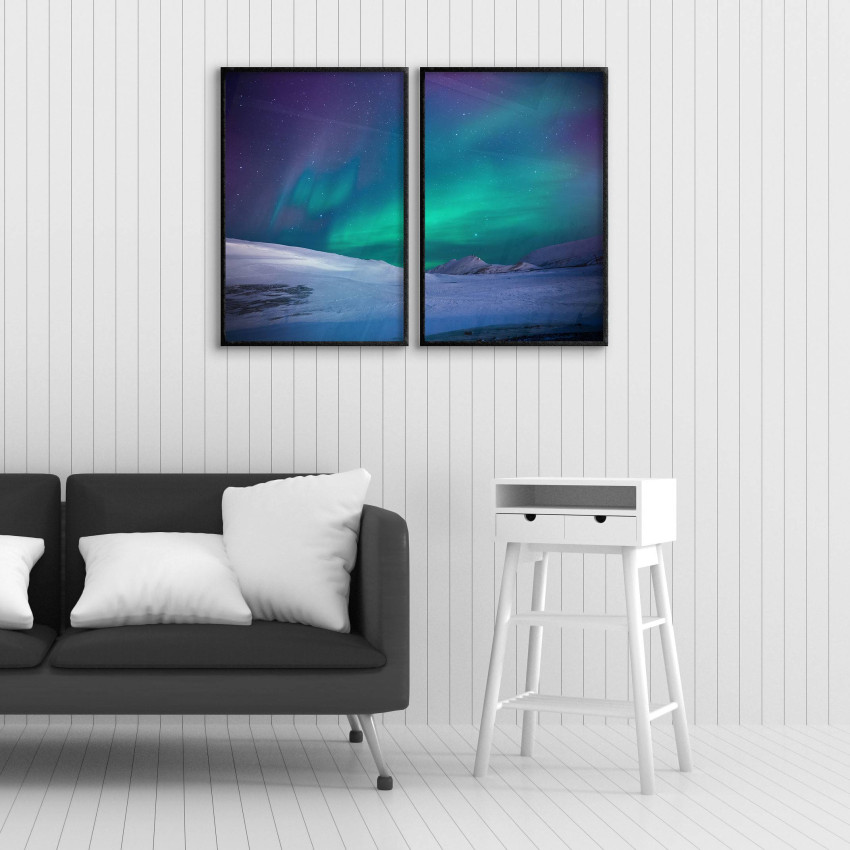 Vackert norrsken & vinter - Poster i tv&aring; delar