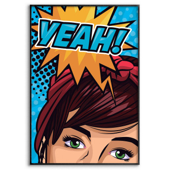 Yeah Illustration - Pop Art Poster