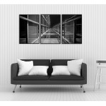 Abstrakt arkitektur - Svartvit panorama poster