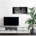 Abstrakt arkitektur - Svartvit panorama poster
