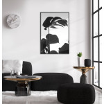 Silhuett - Simpel Botanisk Svartvit Växtplansch