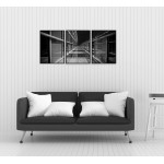 Abstrakt arkitektur - Svartvit panorama poster