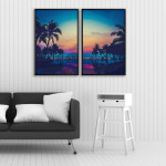 Beautiful Naturescape - Dark Two Piece Poster
