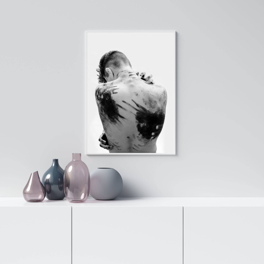 Simple Fashion Poster - Man with the Back of Color