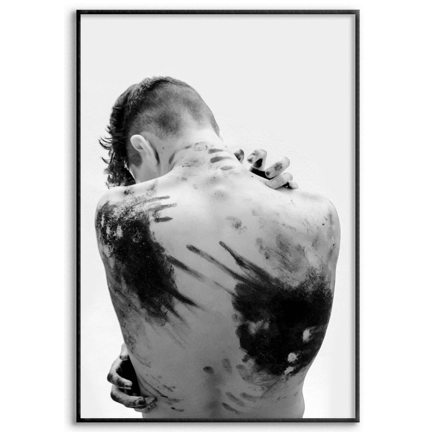 Simple Fashion Poster - Man with the Back of Color