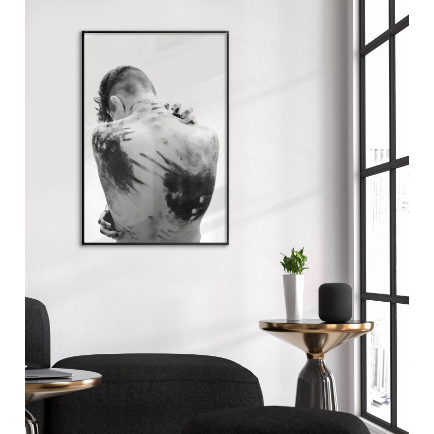 Simple Fashion Poster - Man with the Back of Color