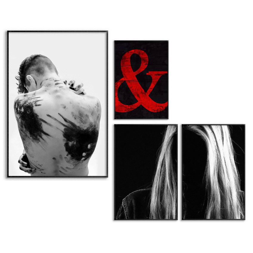 Simple Fashion Poster - Man with the Back of Color