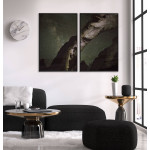 Stj&auml;rnhimmel och berg - Poster i tv&aring; delar