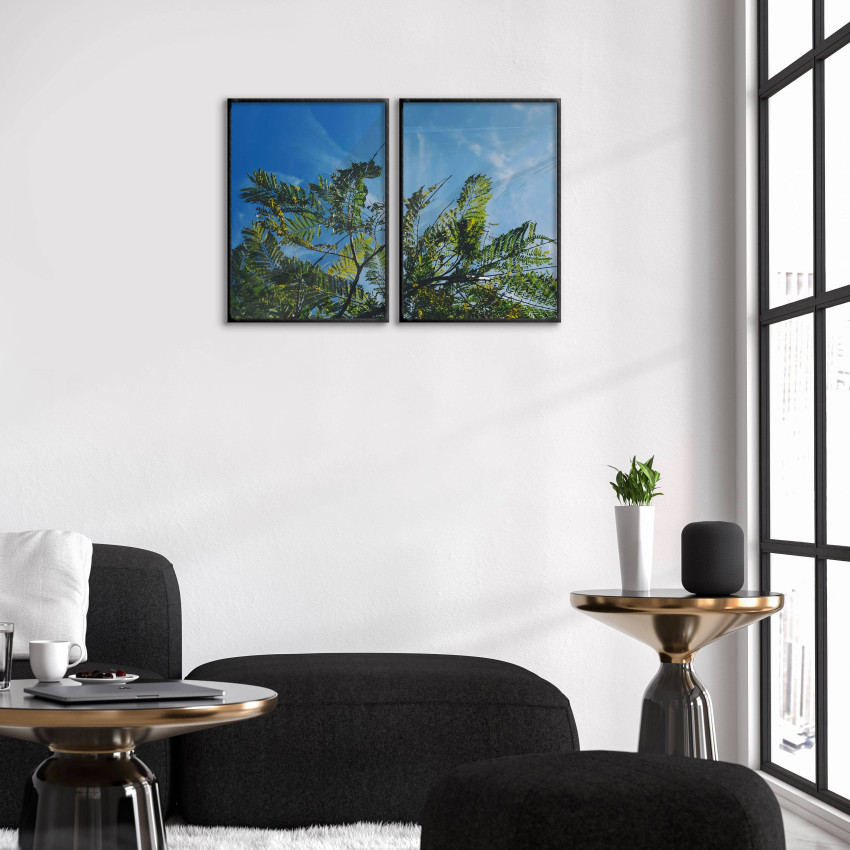 Blå himmel & gröna blad - Poster i två delar