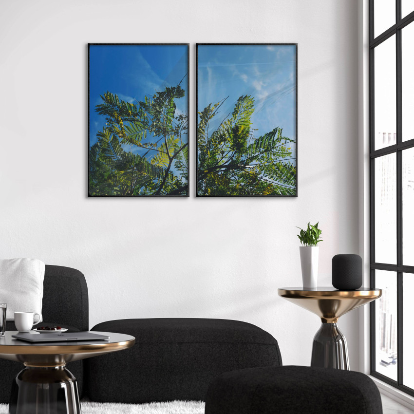 Blå himmel & gröna blad - Poster i två delar