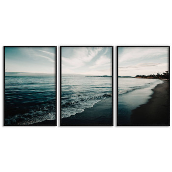 Exotisk strand - Poster i tre delar 61x91 cm x 3