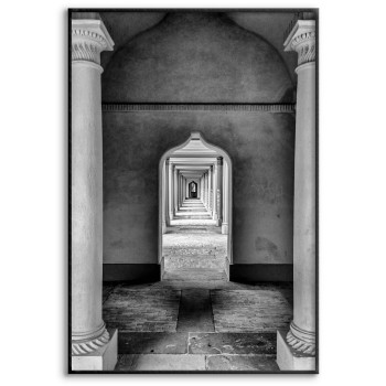 Palats Hall - Enkel Svartvit Poster