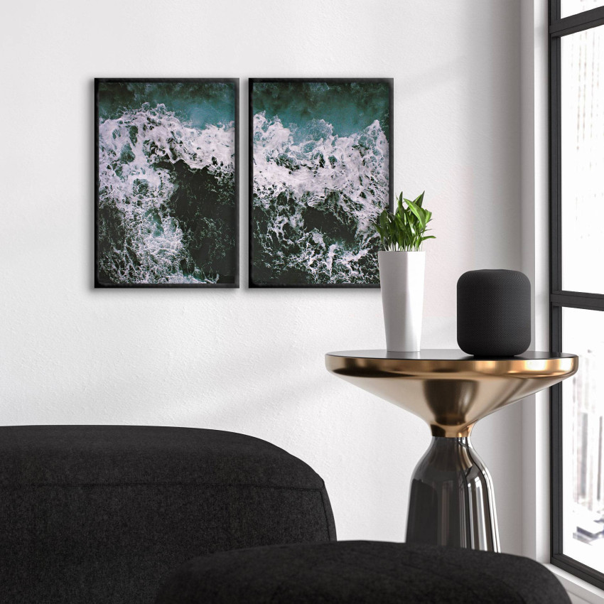 Havets vackra vågor - Turkos poster i två delar