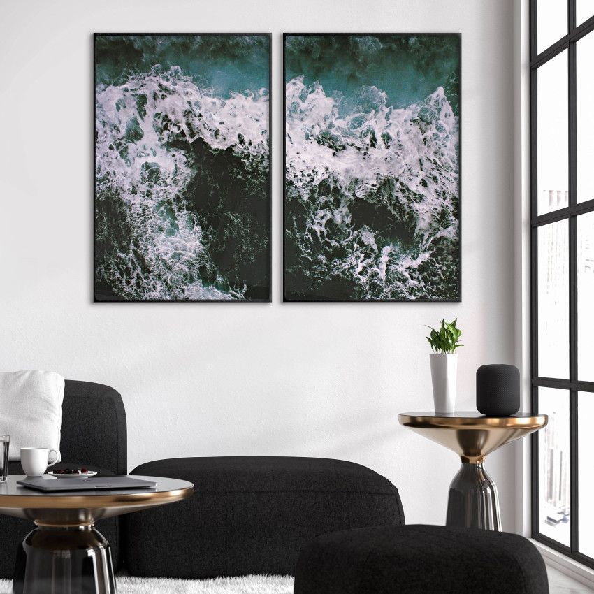 Havets vackra vågor - Turkos poster i två delar