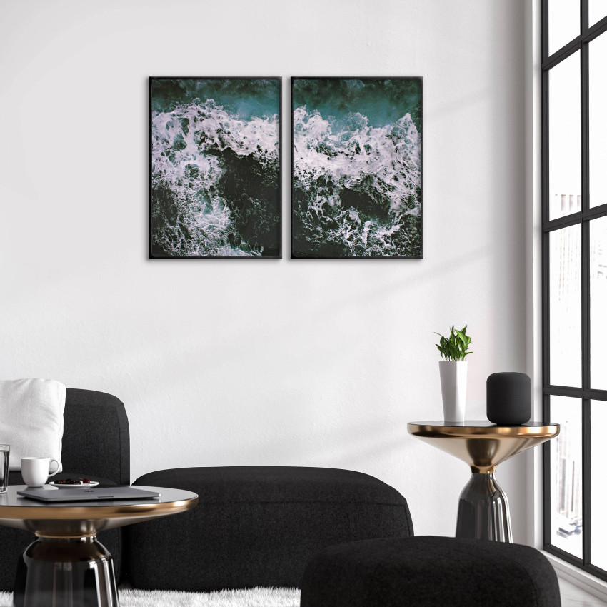 Havets vackra vågor - Turkos poster i två delar