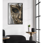 Beautiful Woman in Mask - Simple Poster