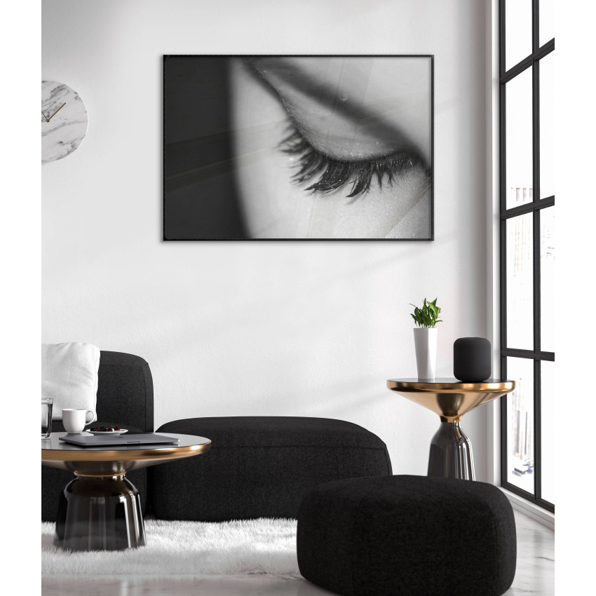 Beautiful Woman's Eyelashes - Simple Poster