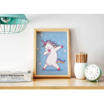 Enhörning som Dabbar - Babyrum Barntavla