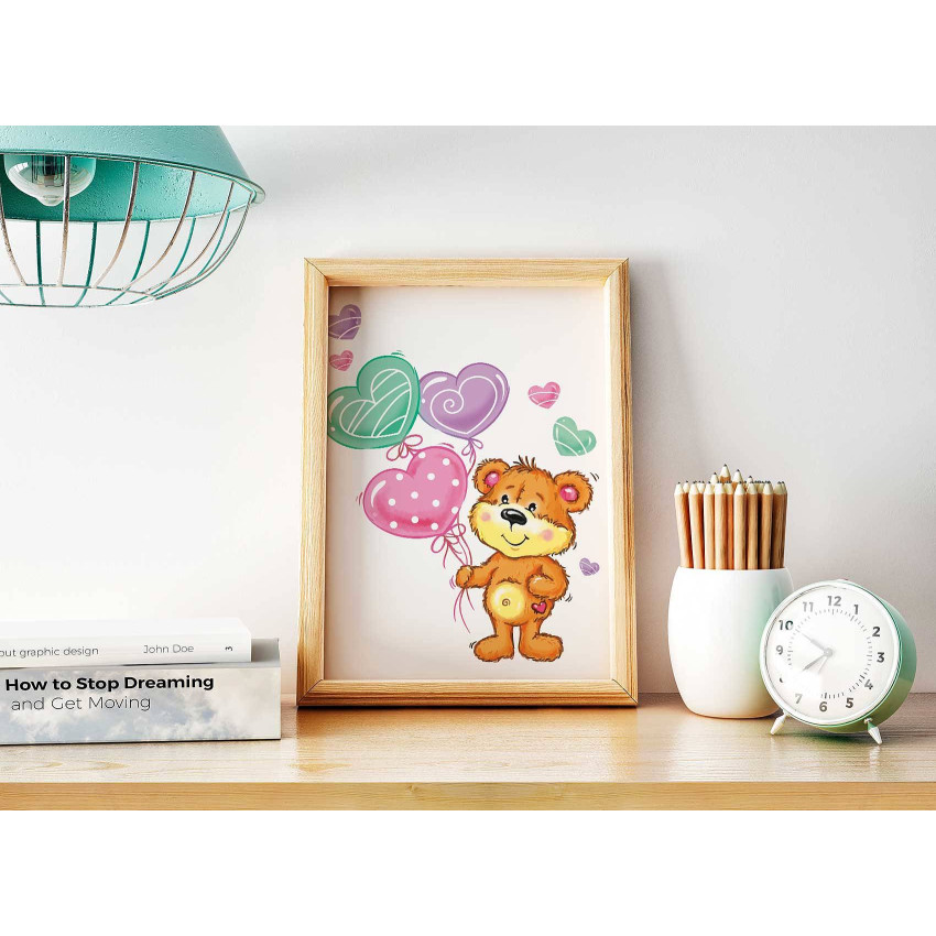 Teddybear - Baby Room Poster 