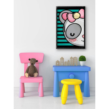 Cute Kitten - Baby Room Poster 