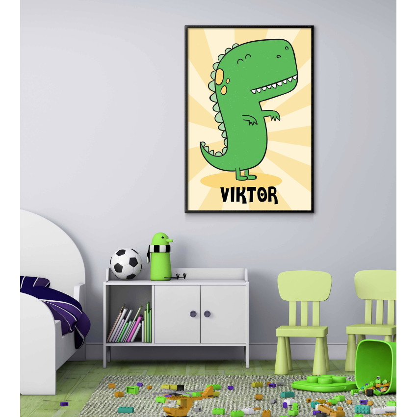 T-Rex Dinosour - Kids Room Poster set