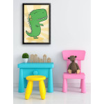 T-Rex Dinosour - Kids Room Poster set