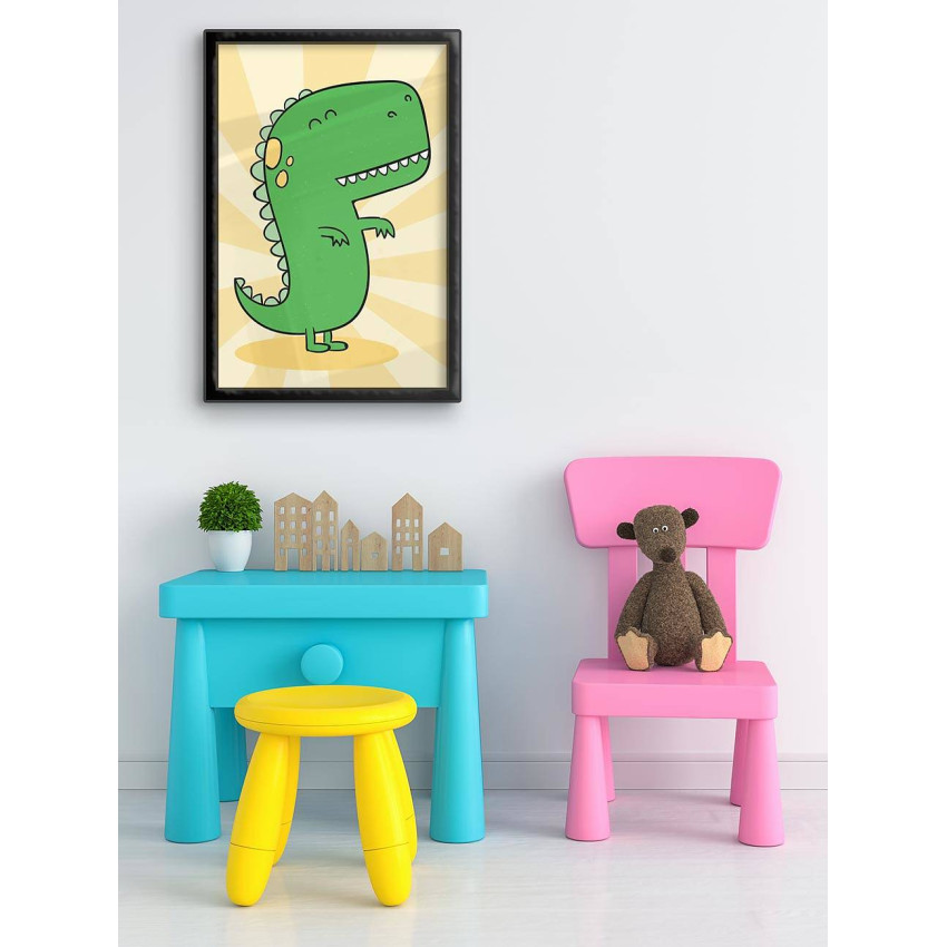 T-Rex Dinosour - Kids Room Poster set