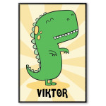 T-Rex Dinosour - Kids Room Poster set