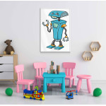 Happy Robot - Kids Room Poster