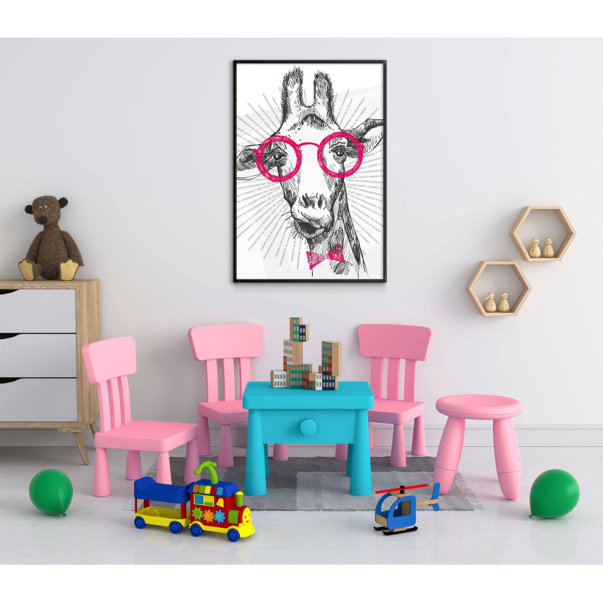 Hipster Giraffe - Simple Poster 