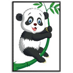 Glad Panda - Enkel Barntavla