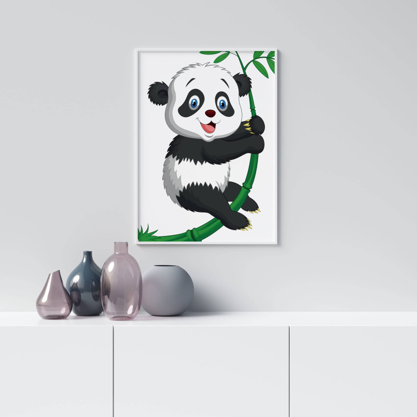 Glad Panda - Enkel Barntavla