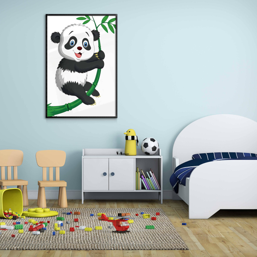 Glad Panda - Enkel Barntavla