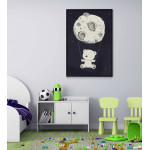 Nallebjörn - Enkel Poster för Barnrum