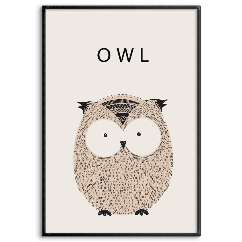 Cute Owl - Kids Poster