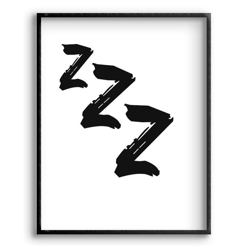 Zzz Text - Simple Poster