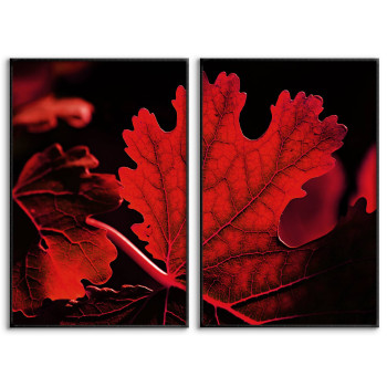 Red Leaves - Two Piece Posters