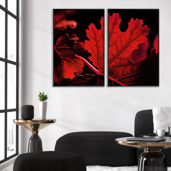 Red Leaves - Two Piece Posters