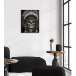 Tuff Indian & Dödskalle - Mörk Poster