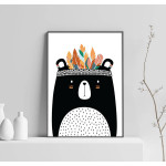 Cute Indian Bear - Simple Poster 