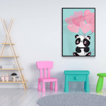 Cute panda bear - Simple kids poster 