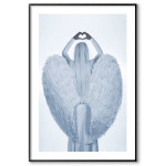 Angel & wings - Black and white poster