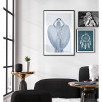 Angel & wings - Black and white poster